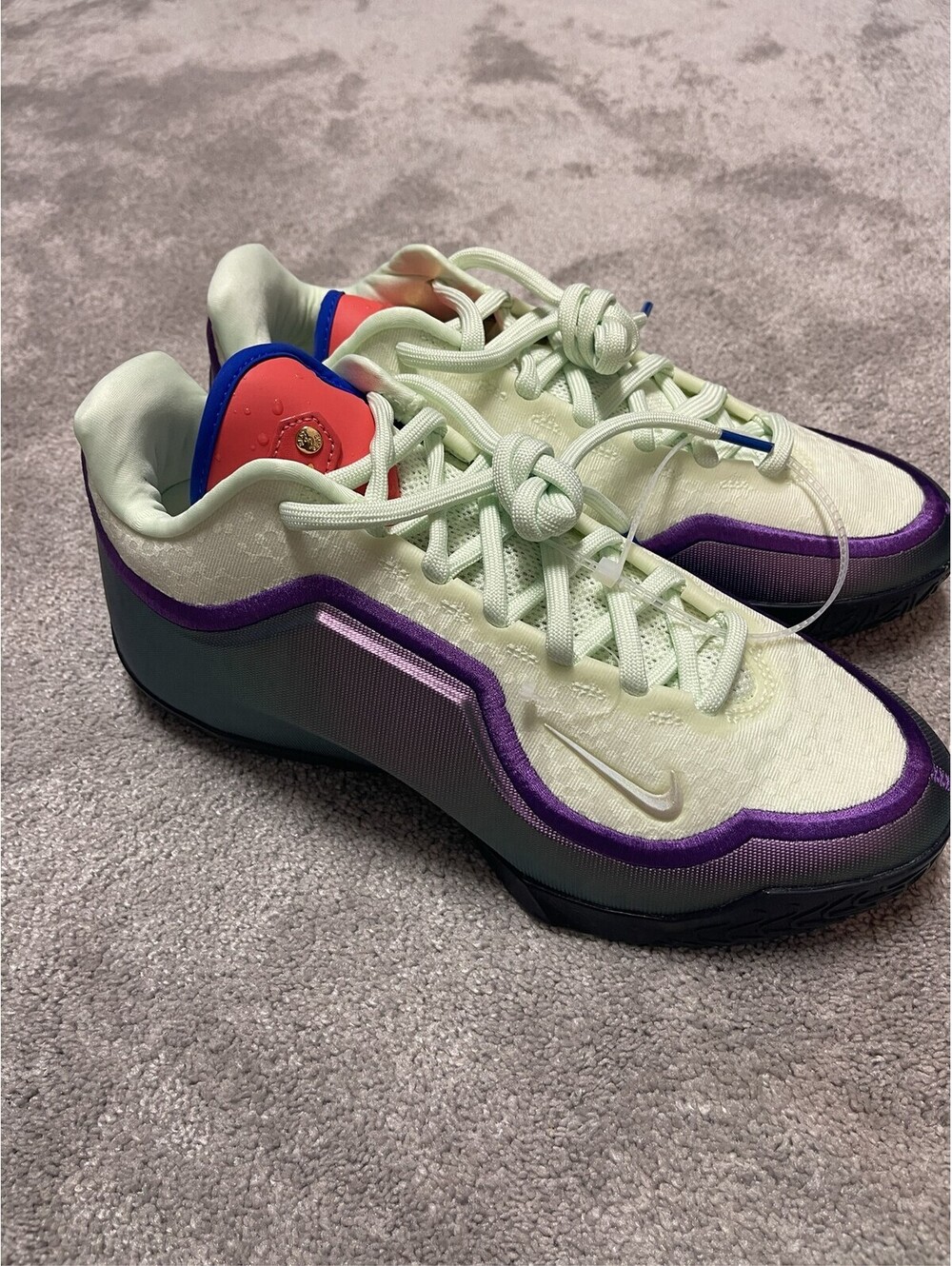 Nike LeBron 23 Lux Bubble Boy Basketball Shoes Grey Purple Men's Size 9.5 NEW